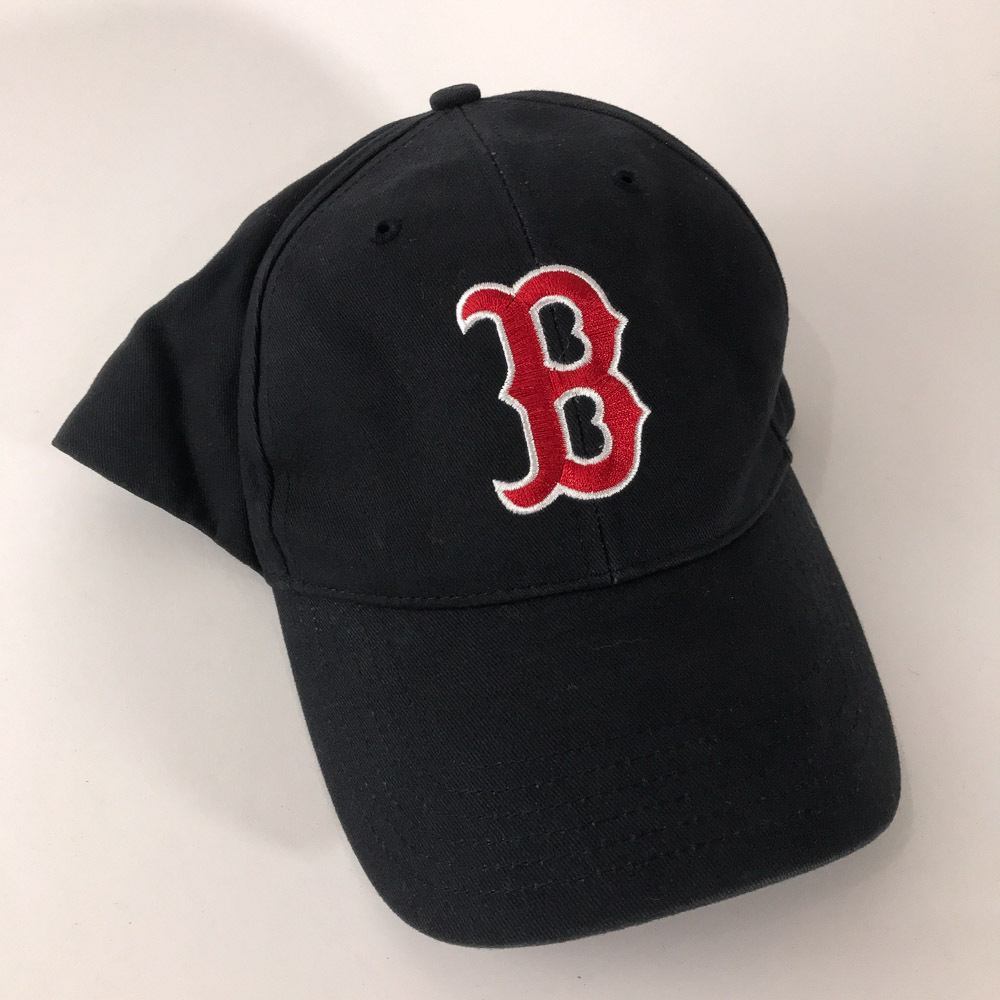 Fan Favorite Boston Red Sox hat B logo with hook loop closure